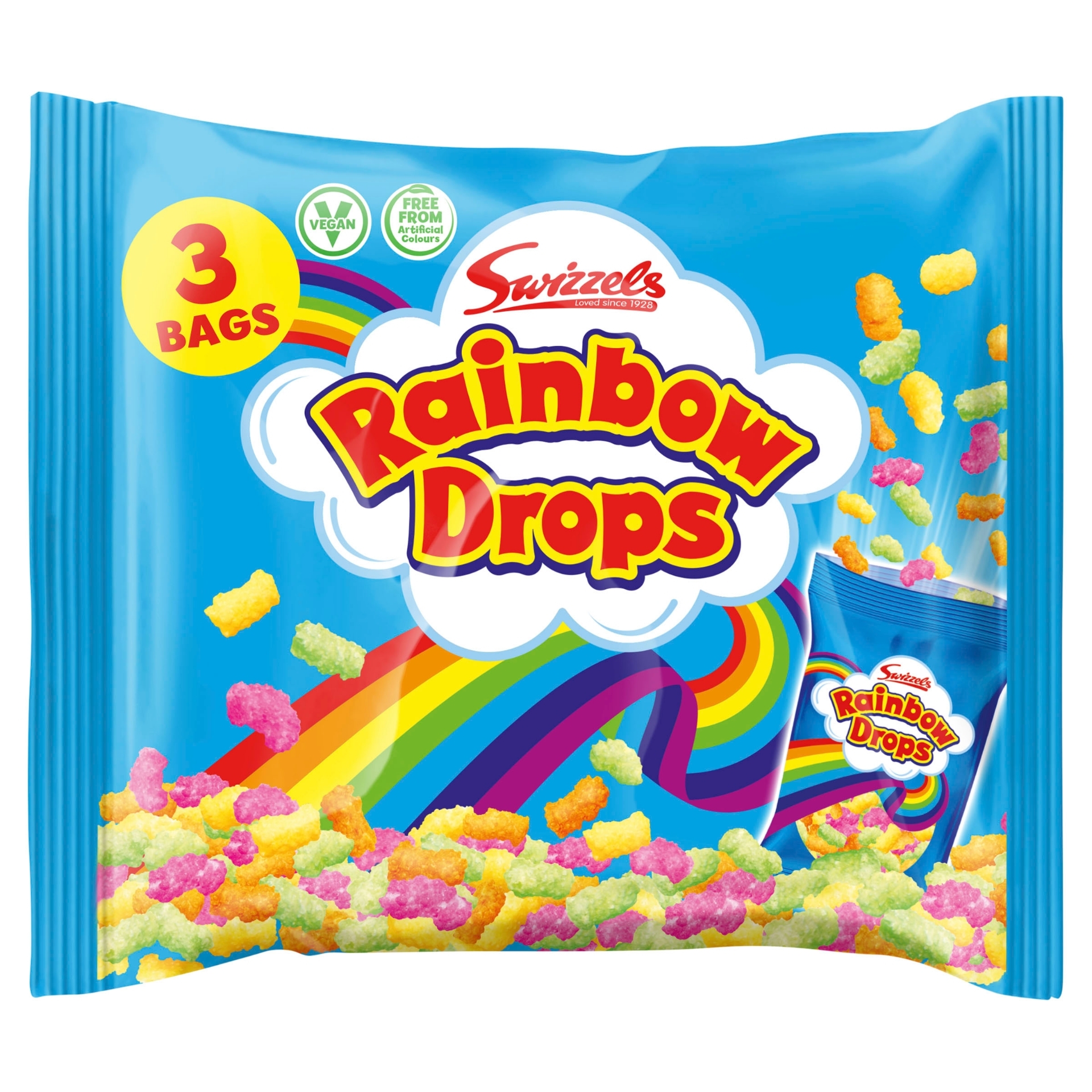 Picture of SWIZZELS RAINBOW DROPS MULTIBAG