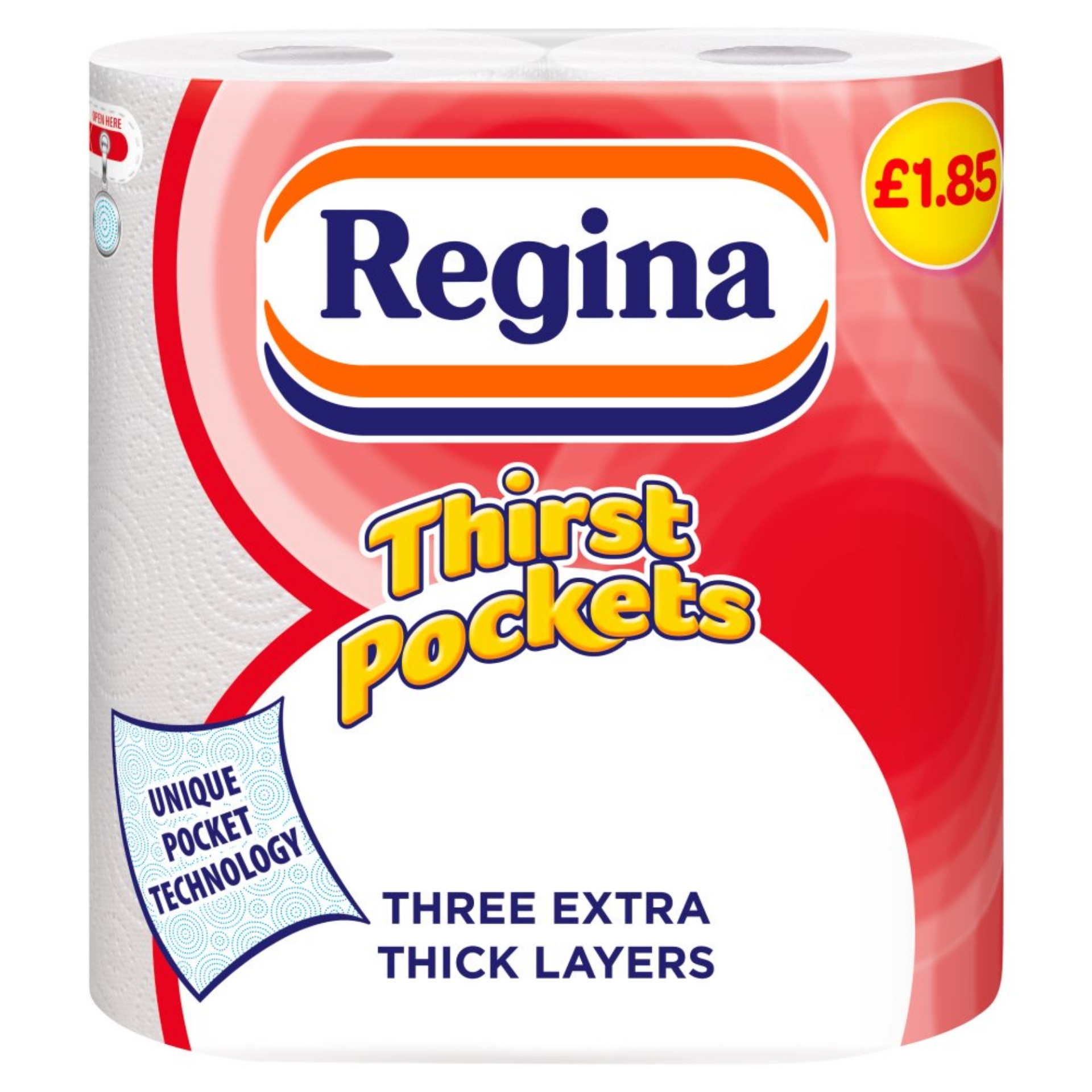 Picture of REGINA THIRST POCKETS 3ply KITCHEN ROLLpm1.85 FSC^