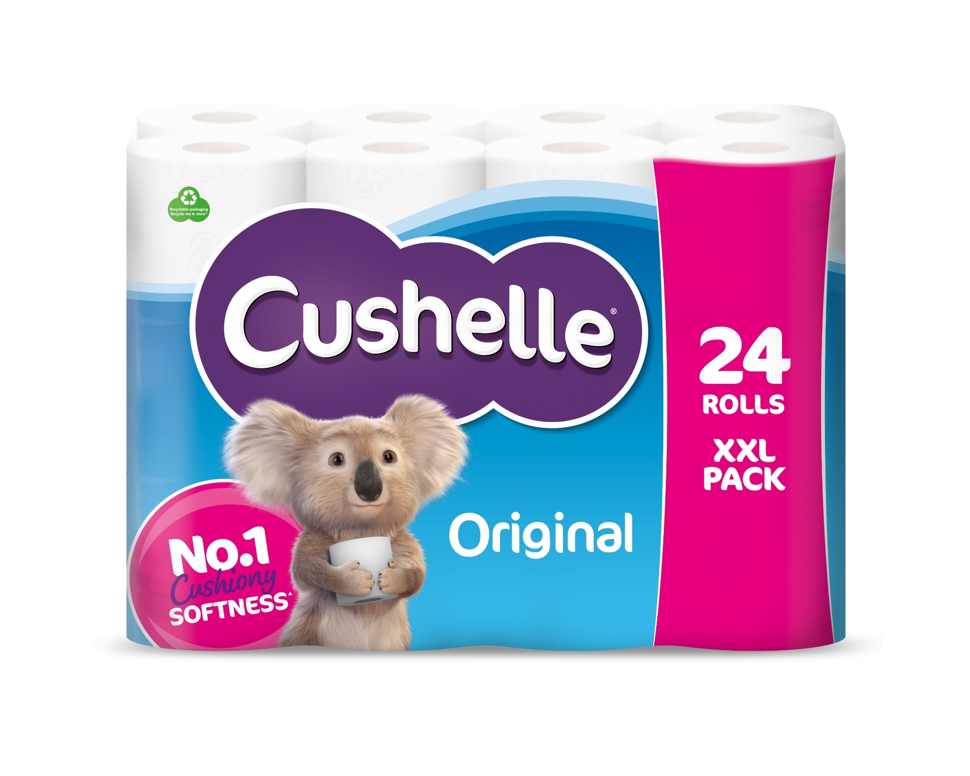 Picture of CUSHELLE ORIGINAL TOILET ROLL XXL 180sht(P) FSC