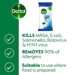 Picture of DETTOL ANTI-BACTERIAL BIO SURFACE WIPES 72