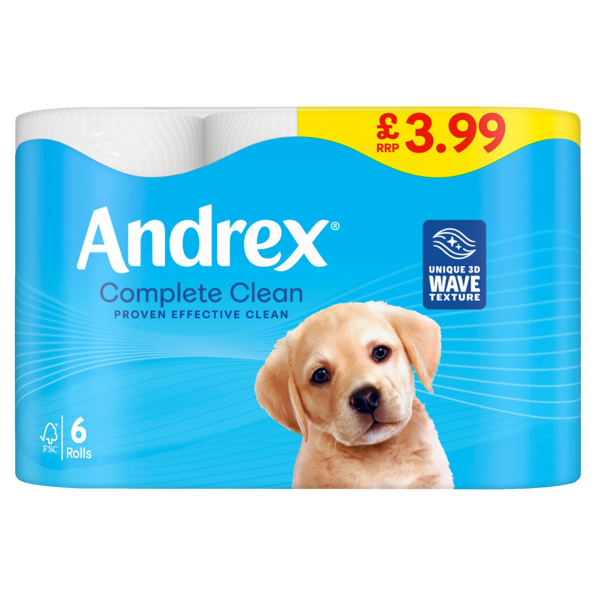 Picture of ANDREX TOILET ROLL COMP CLEAN pm3.99 190Shts FSC