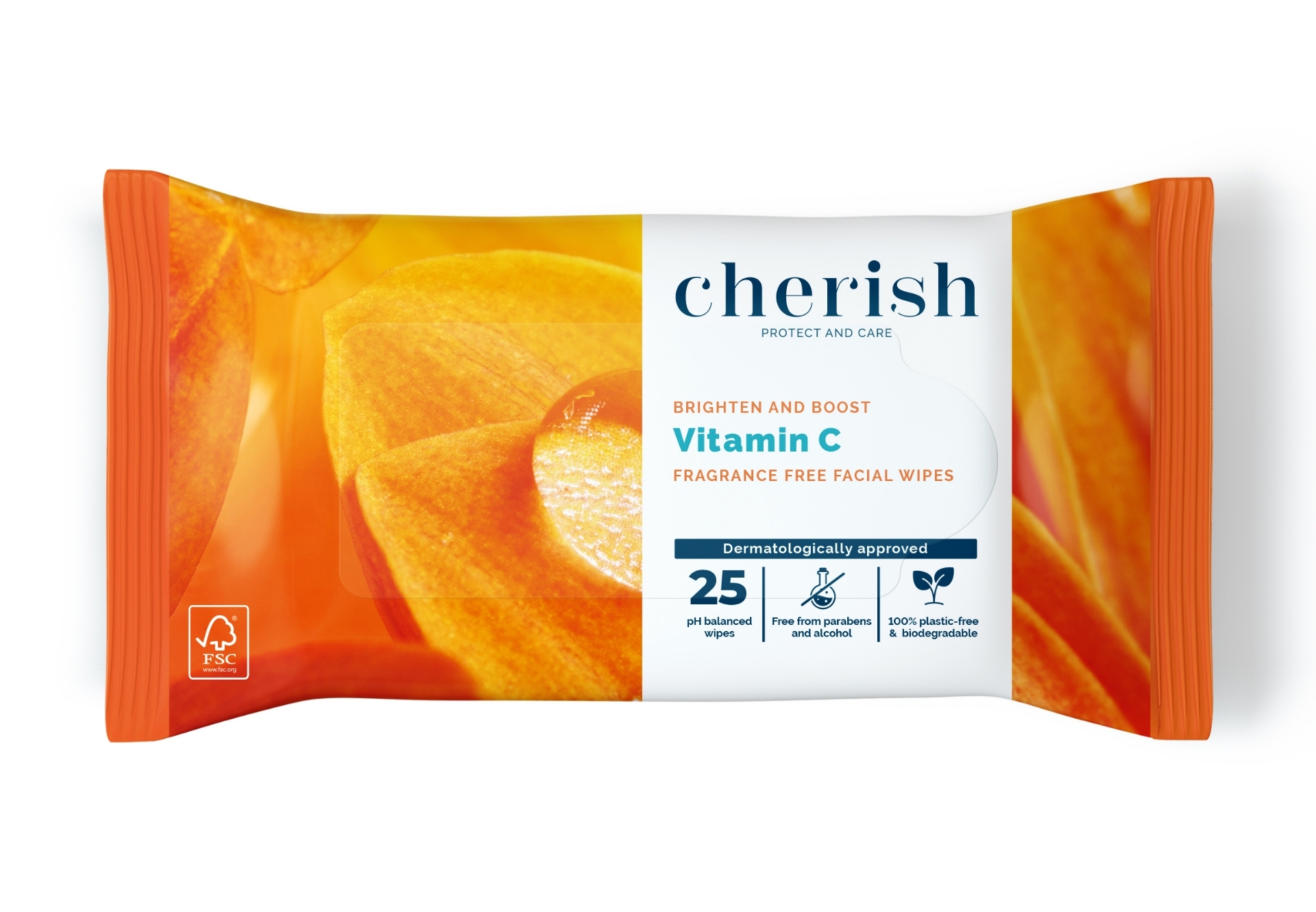 Picture of CHERISH VITAMIN C CLEANSING WIPES FSC (CHVITC)