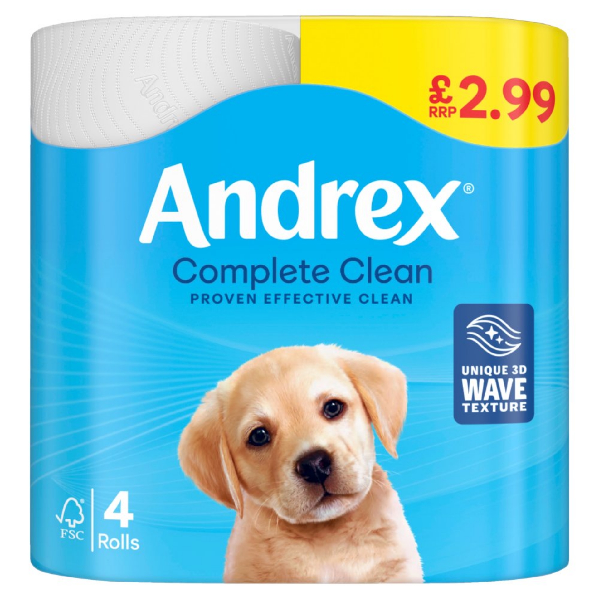 Picture of ANDREX TOILET ROLL COMP CLEAN pm2.99 190Shts FSC