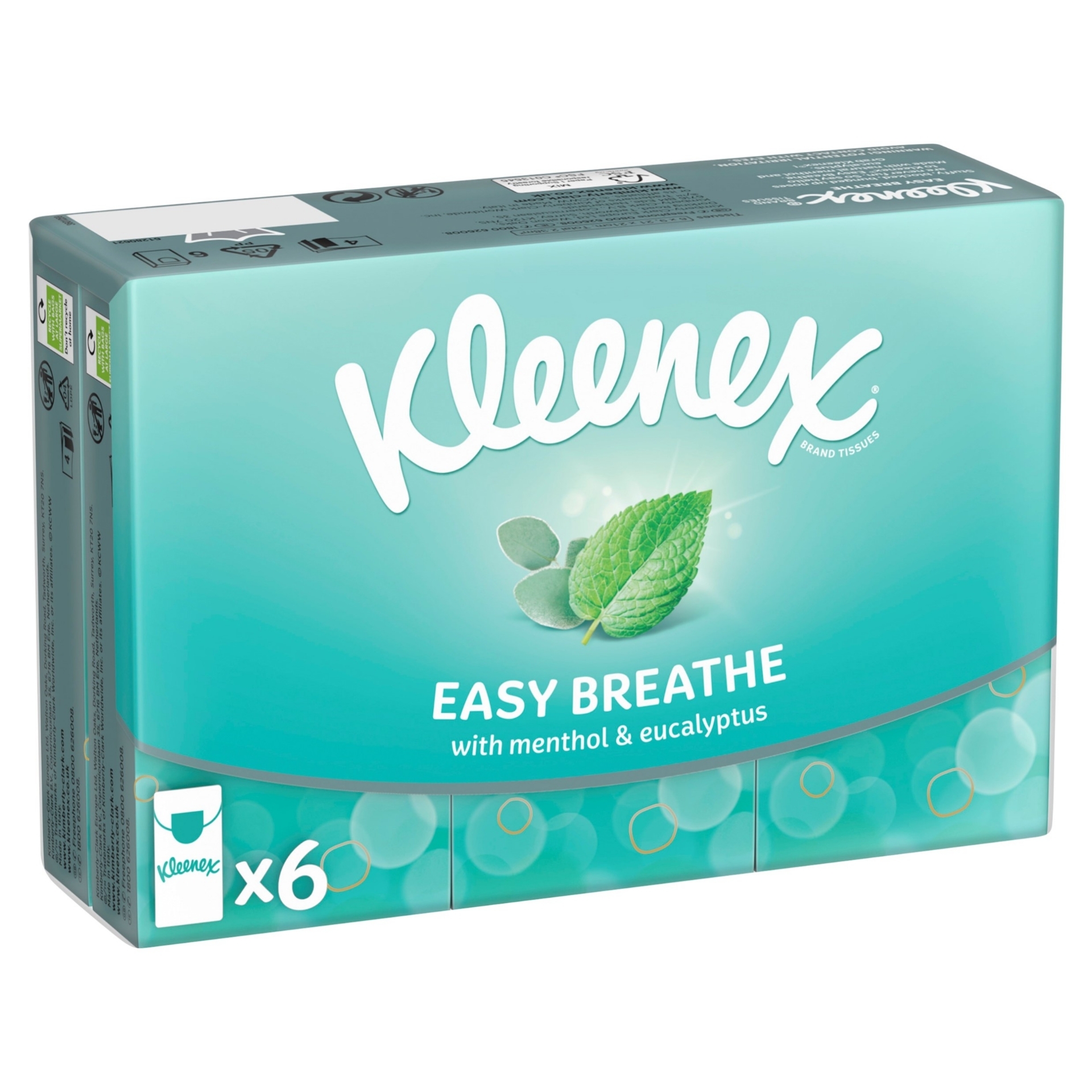 Picture of KLEENEX EASY BREATHE POCKET TISSUES 9fill 4plyFSC^