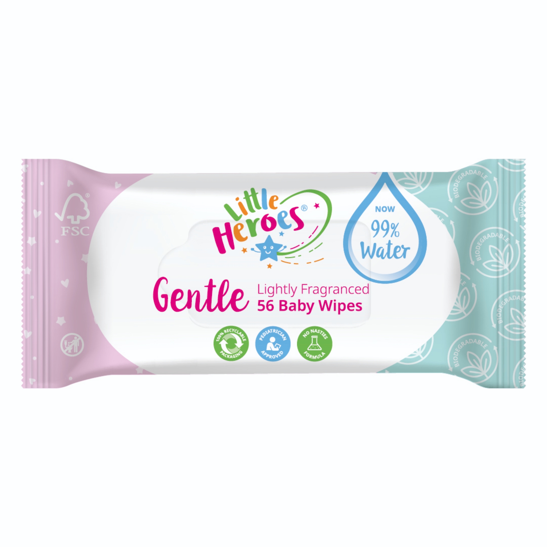 Picture of LITTLE HEROES GENTLE BIODEGRADABLE BABY WIPES