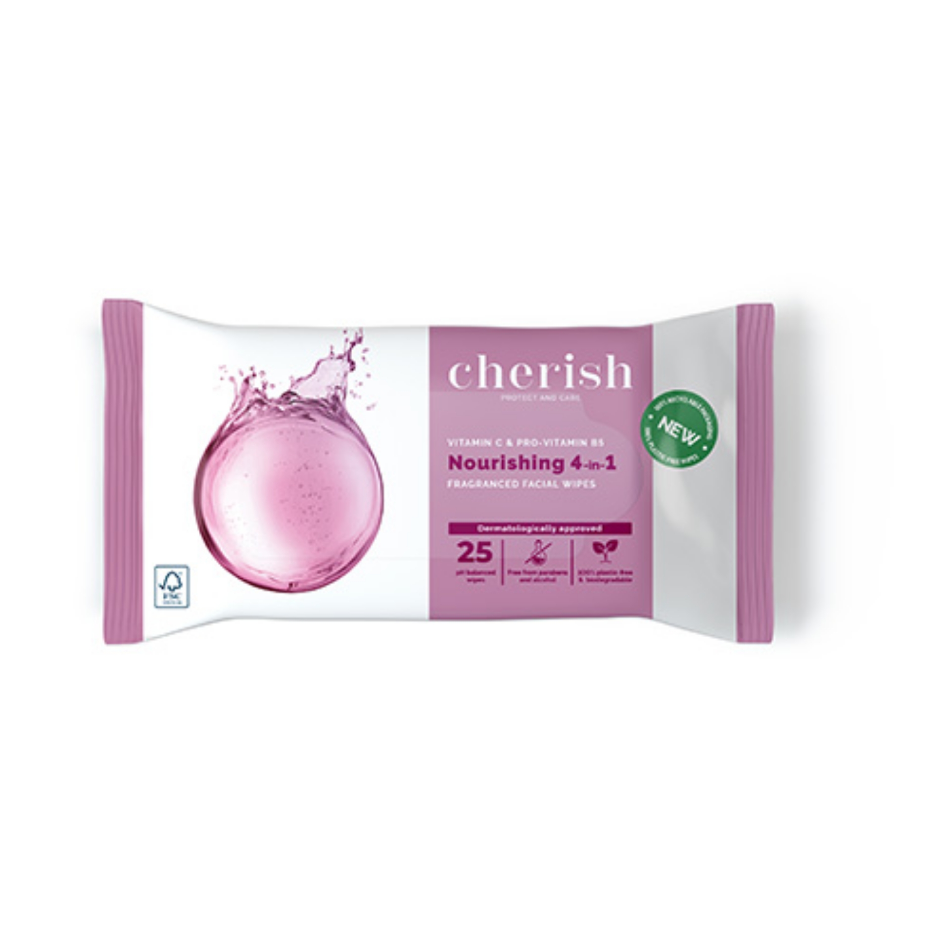 Picture of CHERISH 4in1 BIODEGRADABLE FACIAL WIPES (CHF4B)
