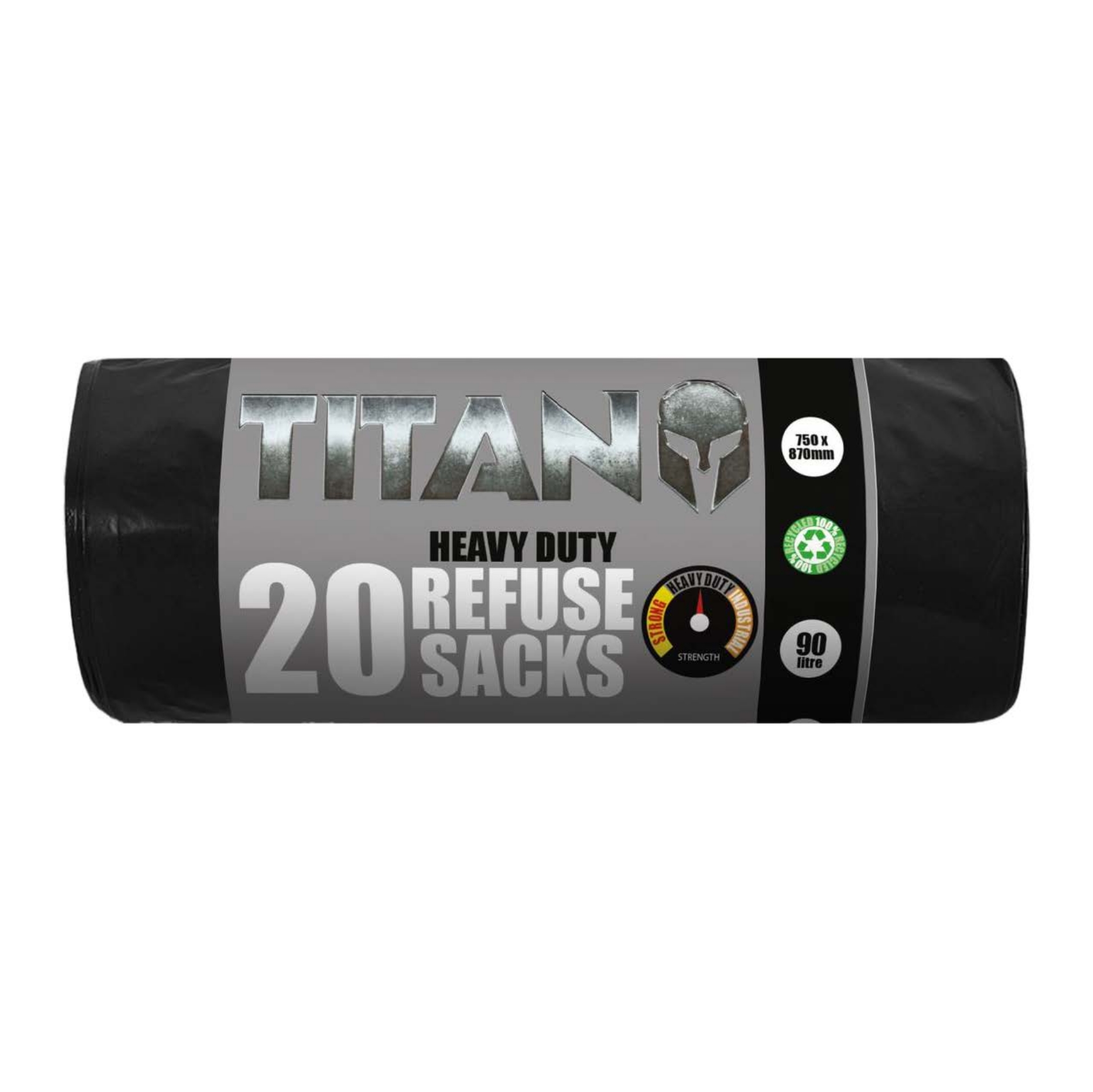 Picture of TITAN HEAVY DUTY BIN BAG/REFUSE 90L (RB6)CO:TR (P)