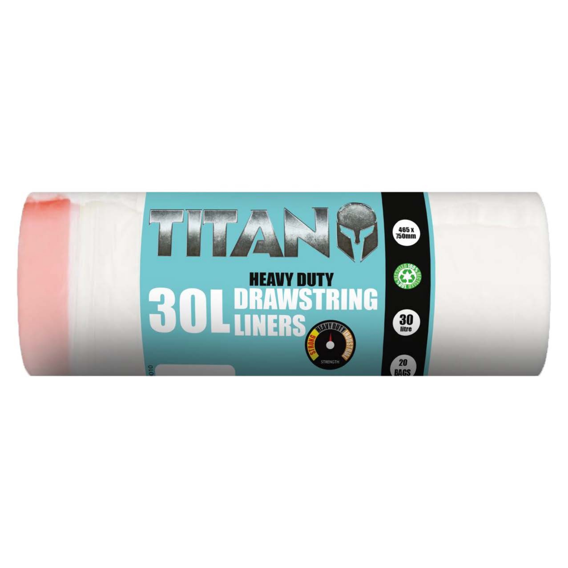 Picture of TITAN HEAVY DUTY DRAWSTRING LINER Wht 30L CO:TR(P)
