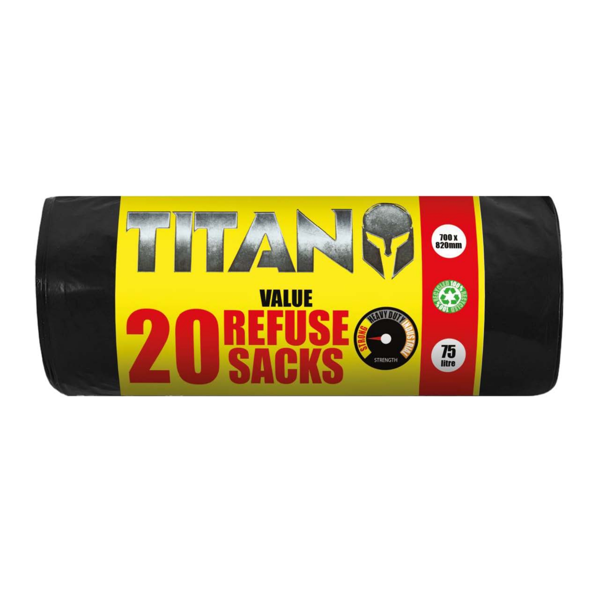 Picture of TITAN STRONG BIN BAG/REFUSE 75L (RB5) CO:TR