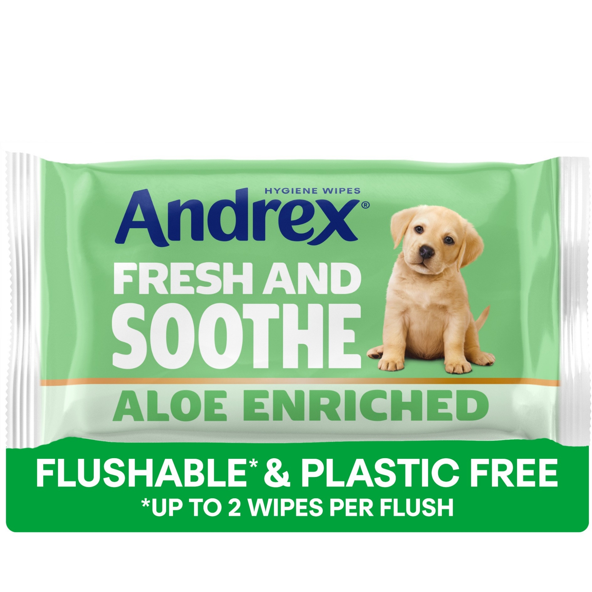 Picture of ANDREX HYGIENE WIPES  - FRESH AND SOOTHE ALOE FSC