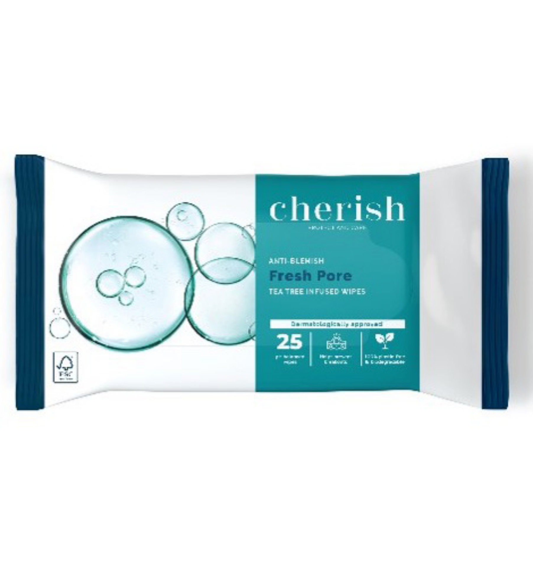 Picture of CHERISH TEA TREE FRESH PORE FACIAL WIPES (CHFP)