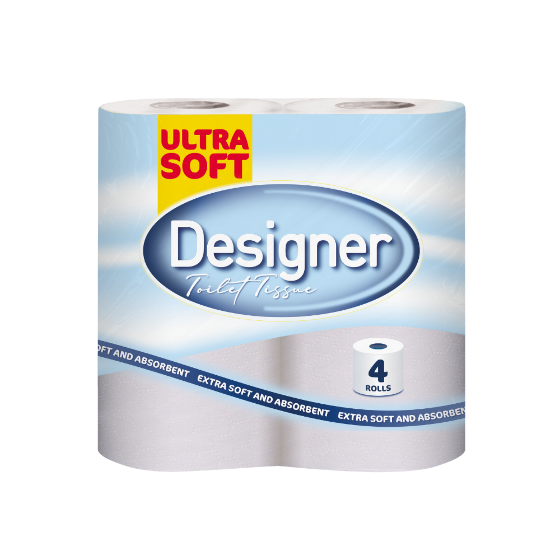 Picture of DESIGNER ULTRA SOFT TOILET ROLL - WHITE 2ply (P)