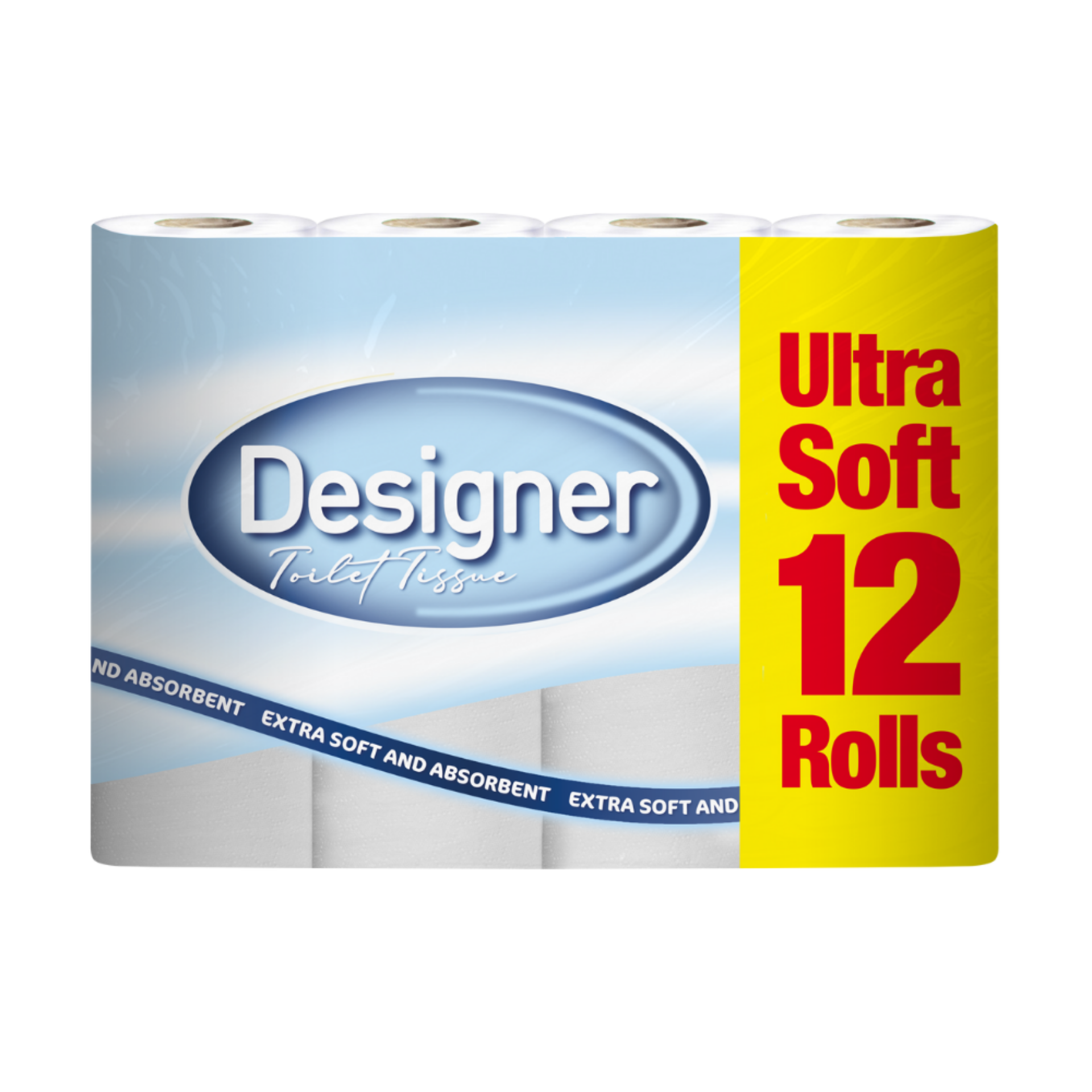 Picture of DESIGNER ULTRA SOFT TOILET ROLL - WHITE VALUE PK 2ply