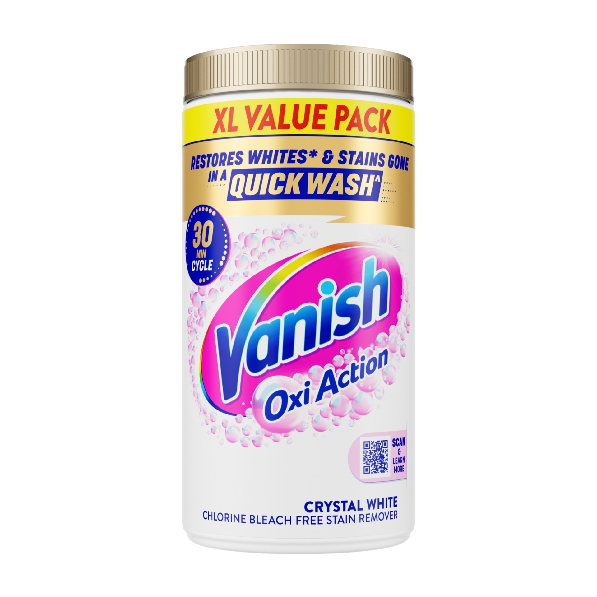 Picture of VANISH GOLD OXI ACTION STAIN REMOVER WHITE CO:PL