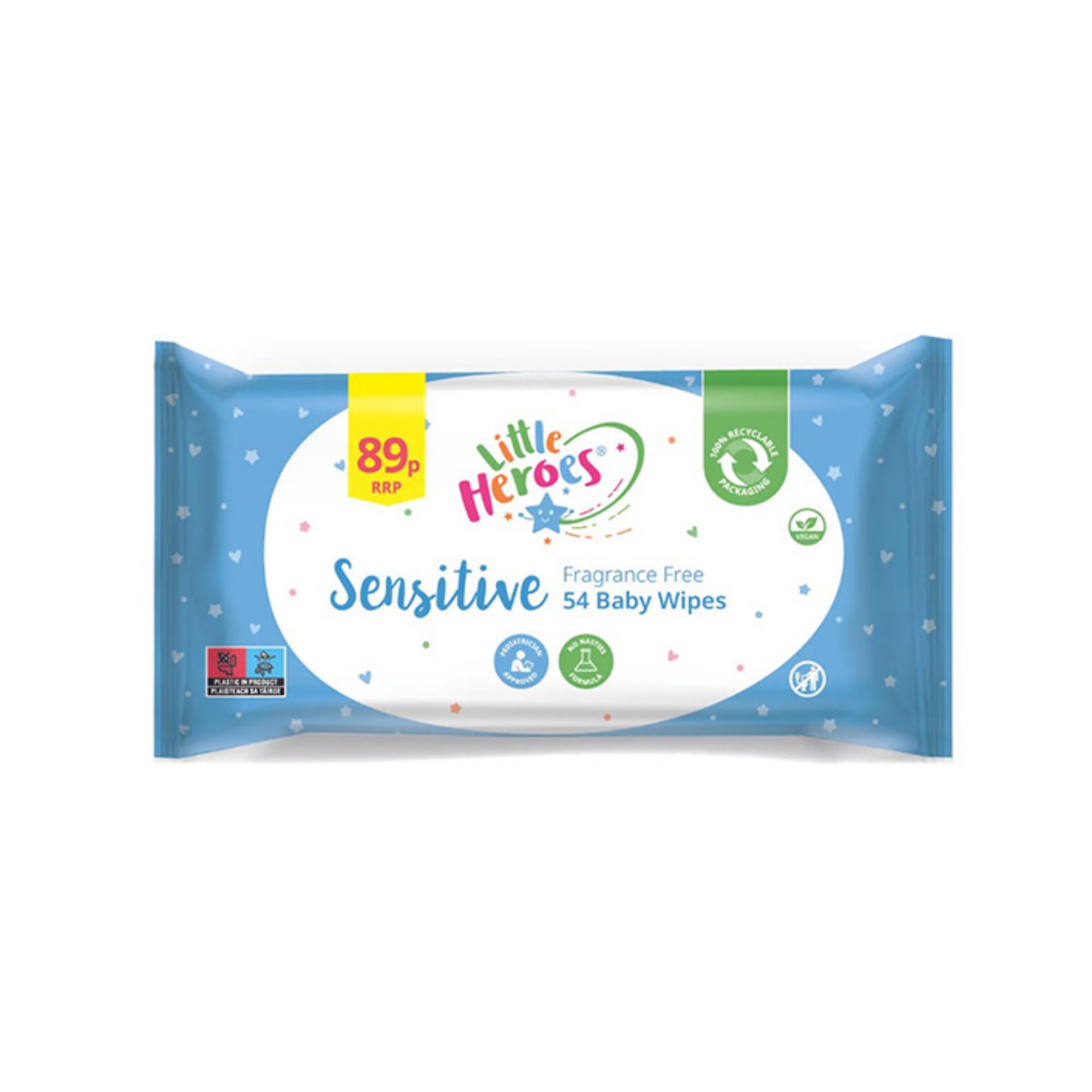 Picture of LITTLE HEROES SENSITIVE BABY WIPES pm89p (LHPMP)