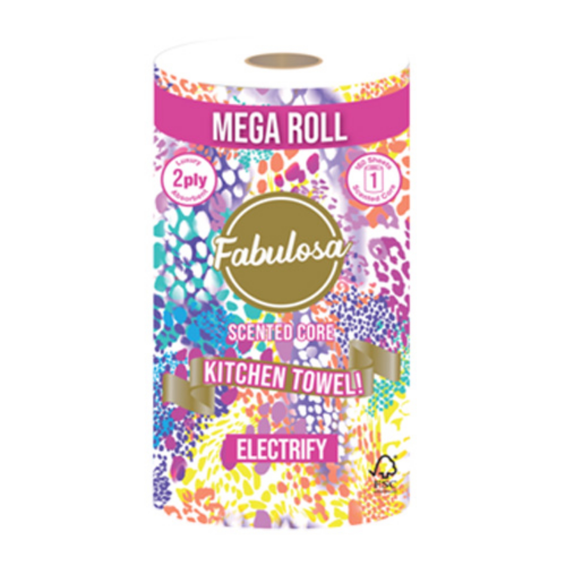 Picture of FABULOSA MEGA KITCHEN TOWEL 2ply ELECTRIFY 160sht 