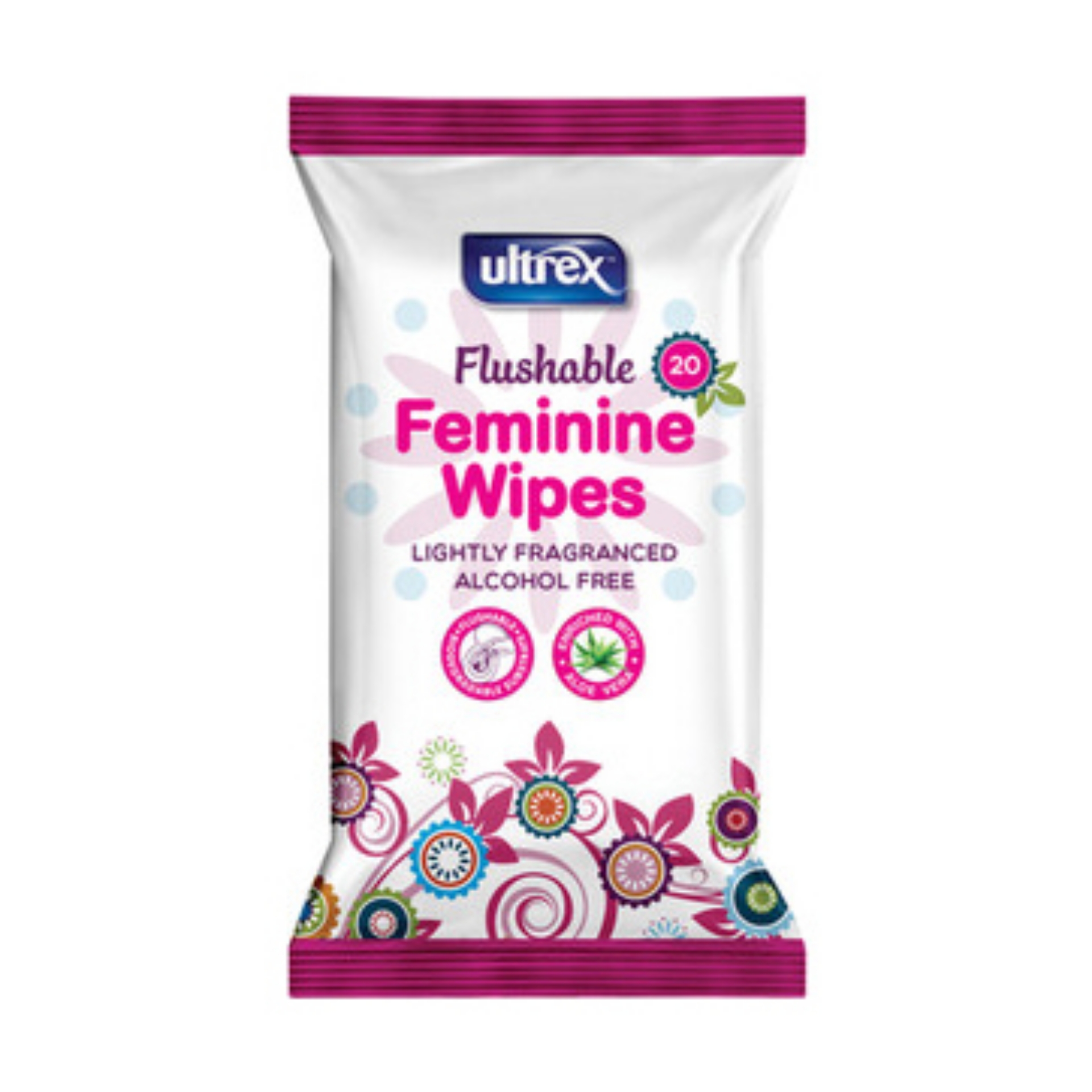 Picture of ULTREX FLUSHABLE FEMININE WIPES (wsl)