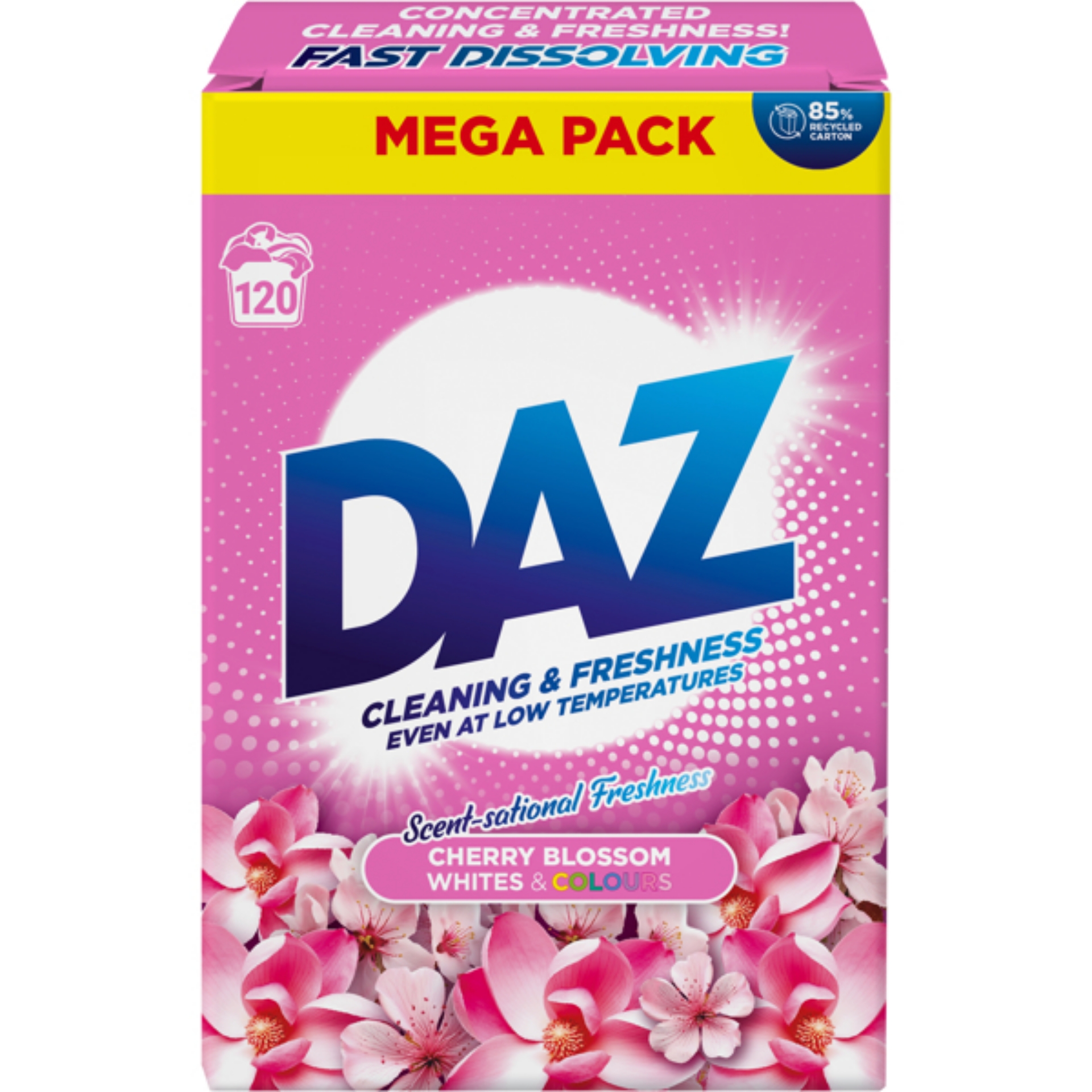 Picture of DAZ SOAP POWDER - WHITES & COLOURS CHERRY B (120w)