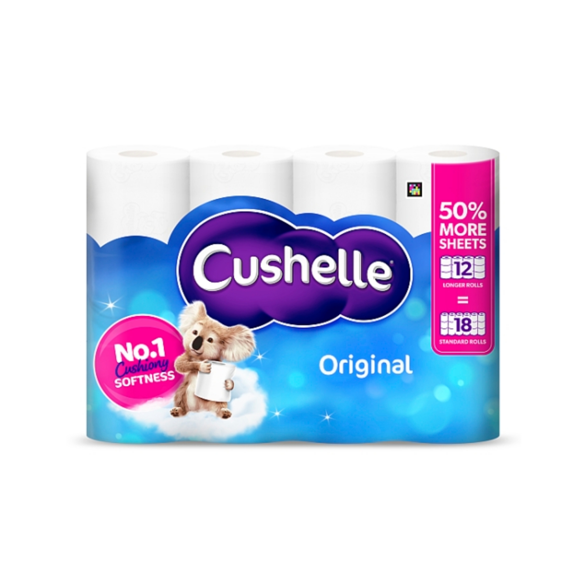 Picture of CUSHELLE ORIGINAL TOILET ROLL (12r=18r)270sht FSC 