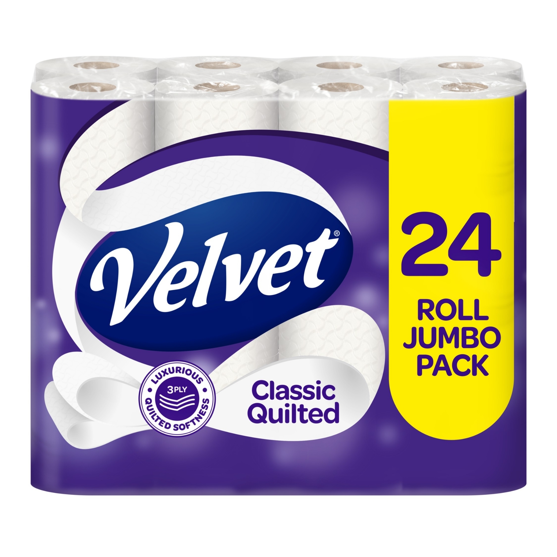 Picture of VELVET CLASSIC QUILTED TOILET ROLL 3ply 150Sht(P)