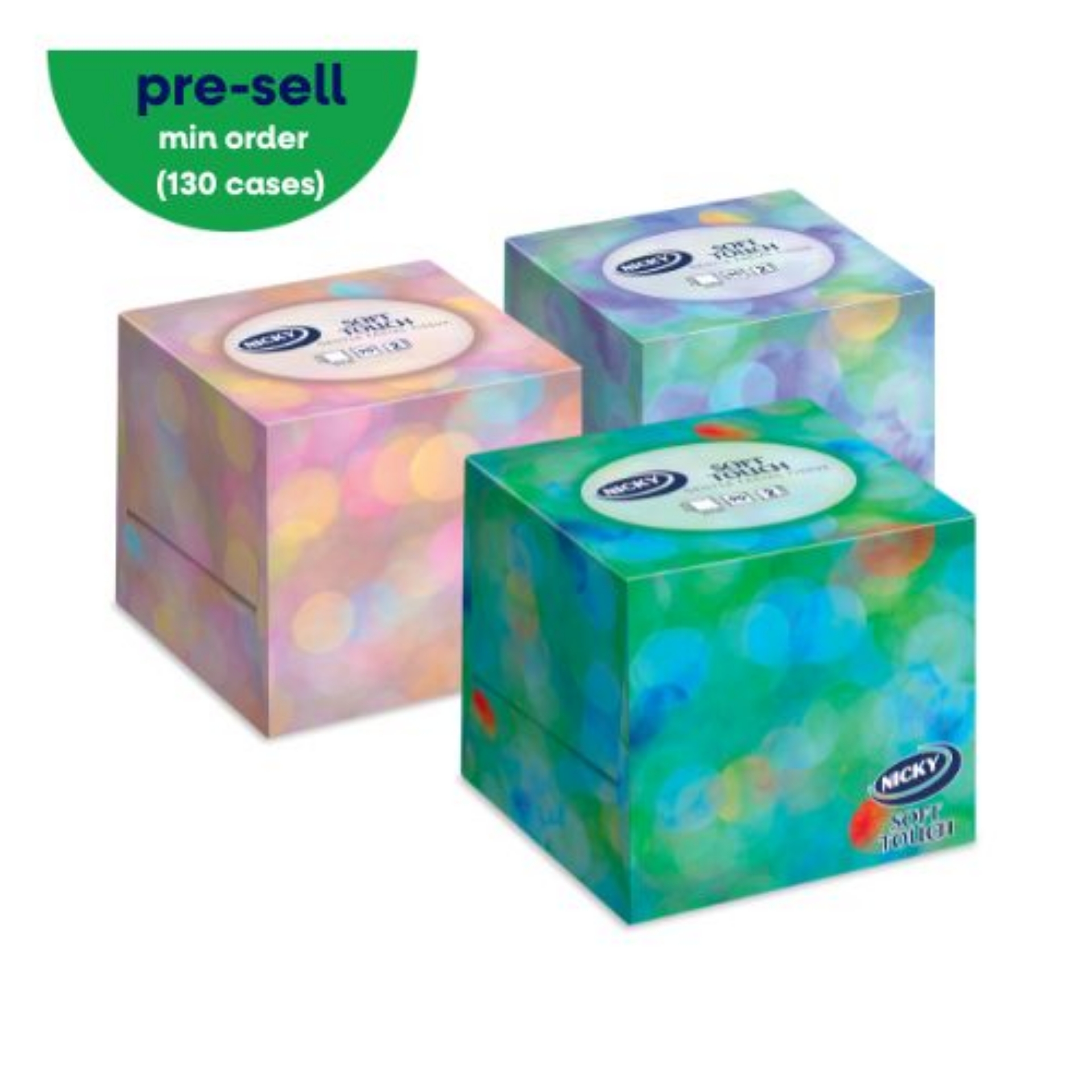 Picture of NICKY SOFT TOUCH TISSUES CUBE 2ply 