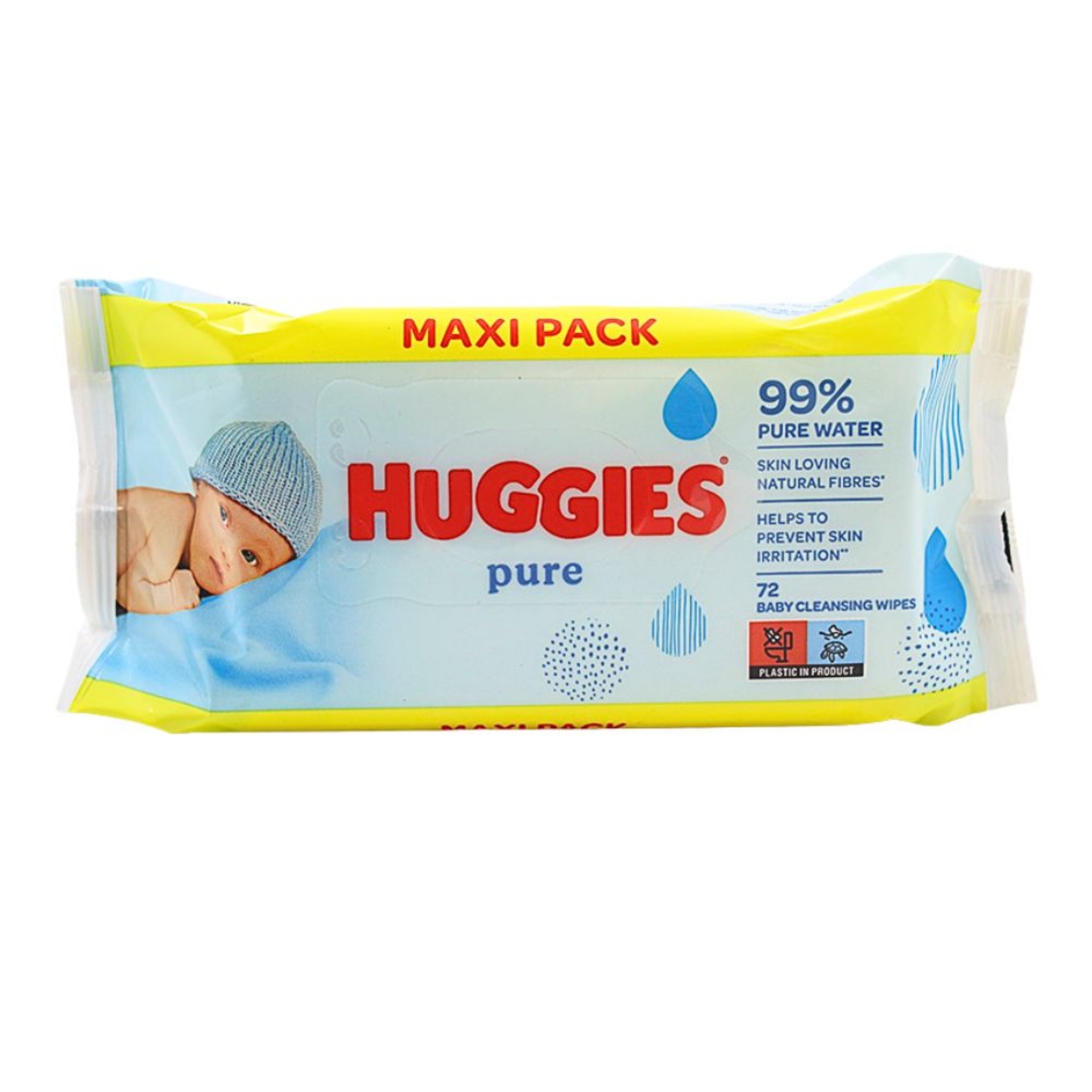 Picture of HUGGIES BABY WIPES - PURE JUMBO PACK (wsl)