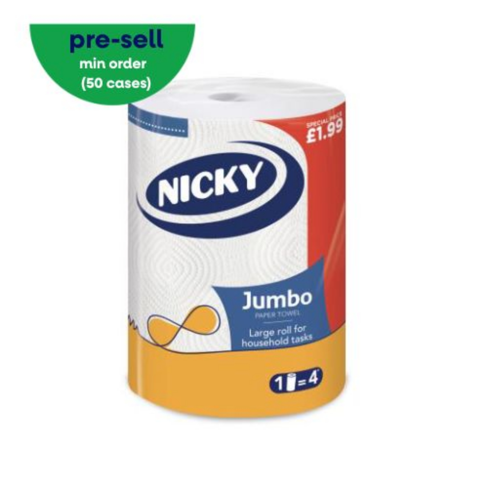 Picture of NICKY JUMBO KITCHEN TOWEL 2ply pm1.99
