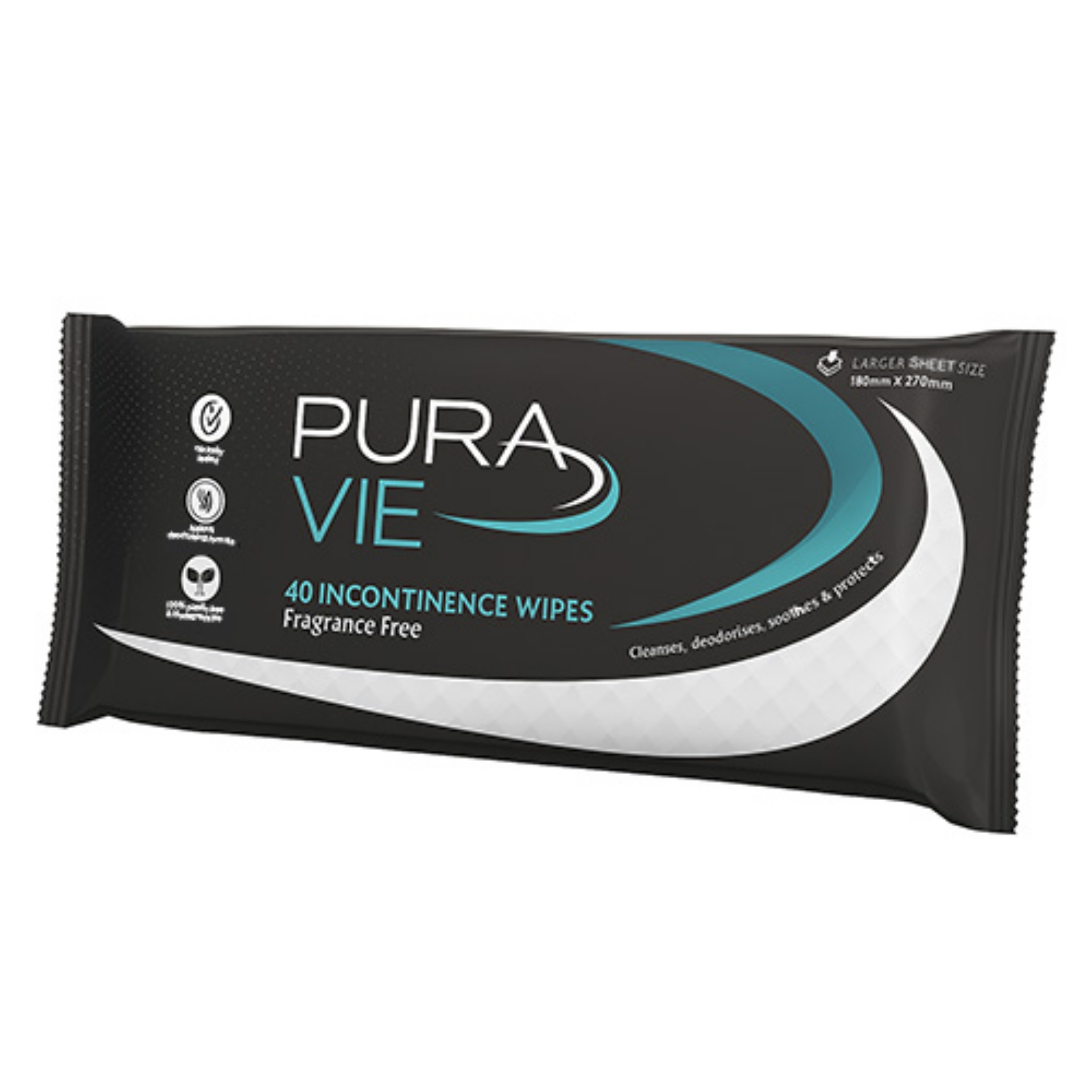 Picture of PURA VIE INCONTINENCE WIPES FSC MIX