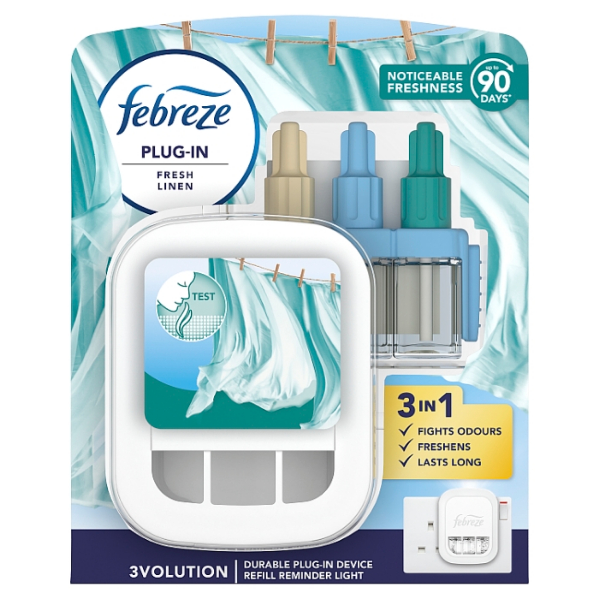 Picture of FEBREZE 3VOL STARTER KIT - FRESH LINEN (wsl)